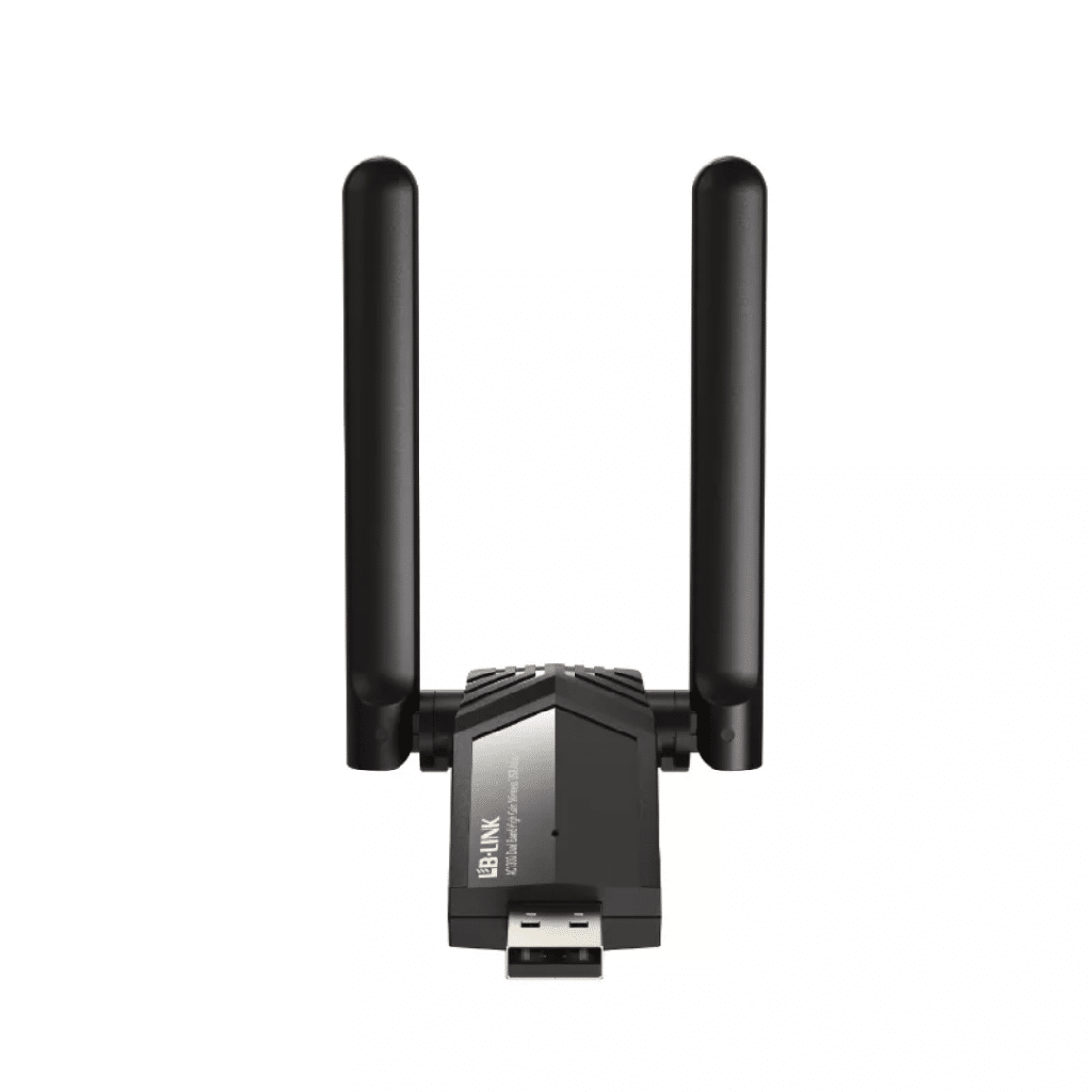 Placa De Red Inalambrica Con Dos Antenas USB LB-LINK Doble Banda BL-WDN1300H AC1300