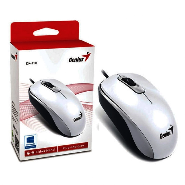 Mouse Genius Dx-110 Blanco Usb