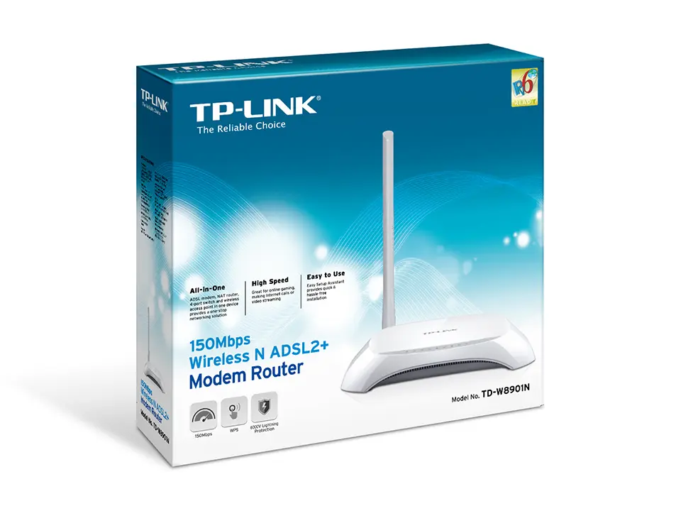 Modem/Router Inalambrico TP-Link TD-W8901N