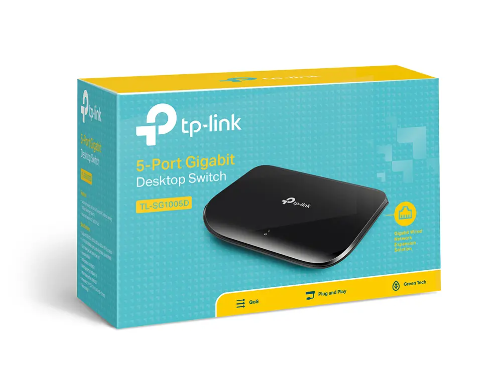 Switch Ethernet TP-Link 5 Puertos TL-SG1005D
