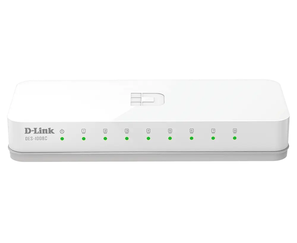 Switch Ethernet D-Link 8 Puertos  DES-1008C