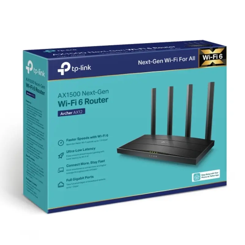 Router Inalambrico TP-Link Doble Banda Archer AX12