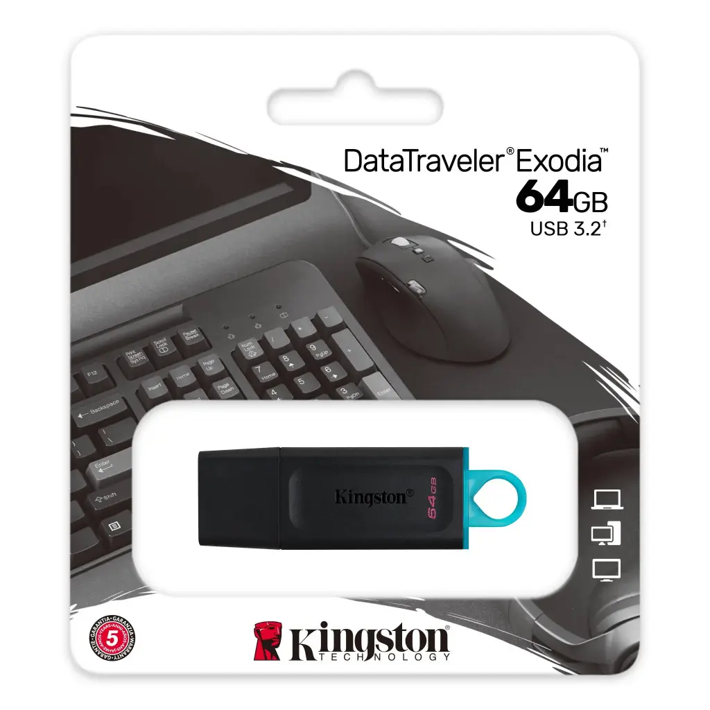 Pendrive Kingston 64Gb Dt Exodia 3.2