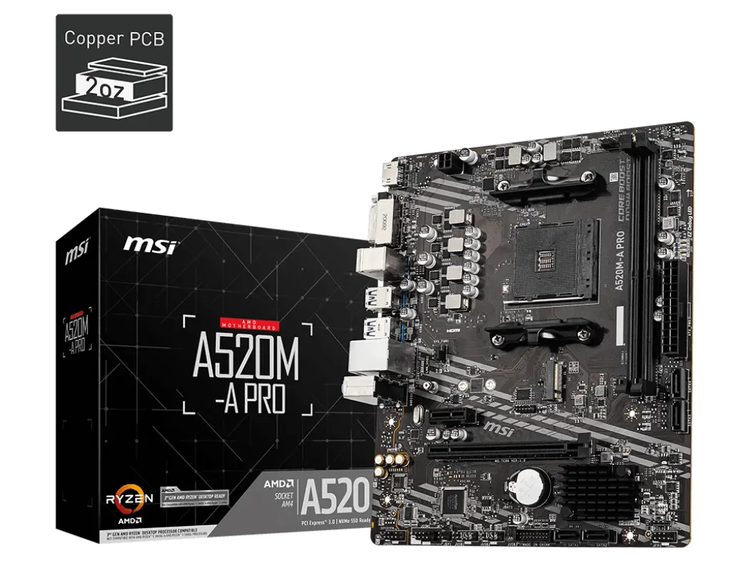 Motherboard MSI A520M-A PRO S/Am4
