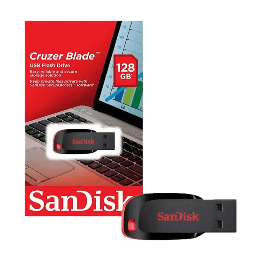 Pendrive Sandisk 128GB Cruzer Blade SDCZ50 (*)