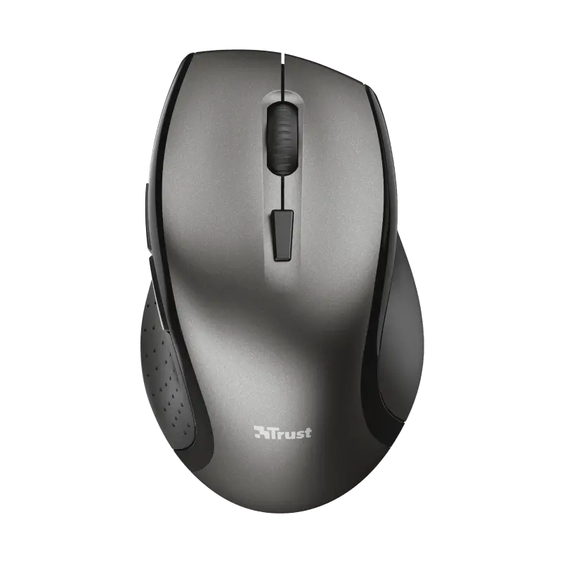 Mouse Trust Kuza Negro/Gris Inalambrico