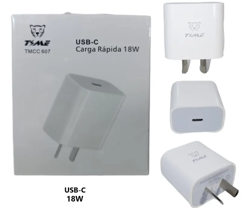 Cargador Time USB-C Alta Potencia 18W 