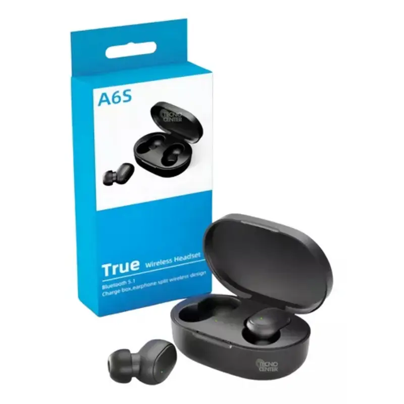 Auricular Bluetooth A6S In Ear Estuche