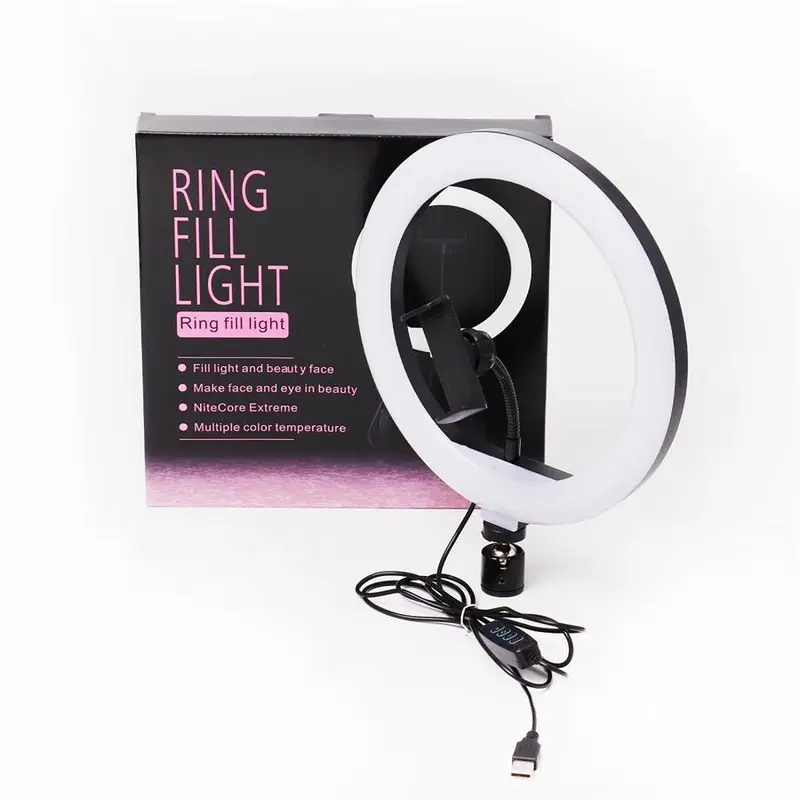Aro Led 26Cm Blanco Sin Tripode