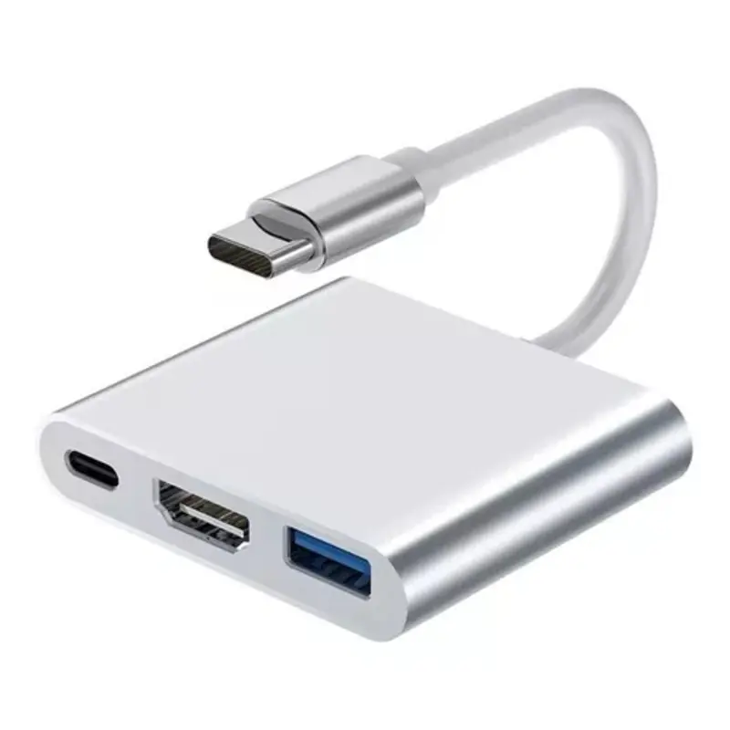 Adaptador Tipo C A Hdmi + Usb 3.0 (Conversor) Aoweixun