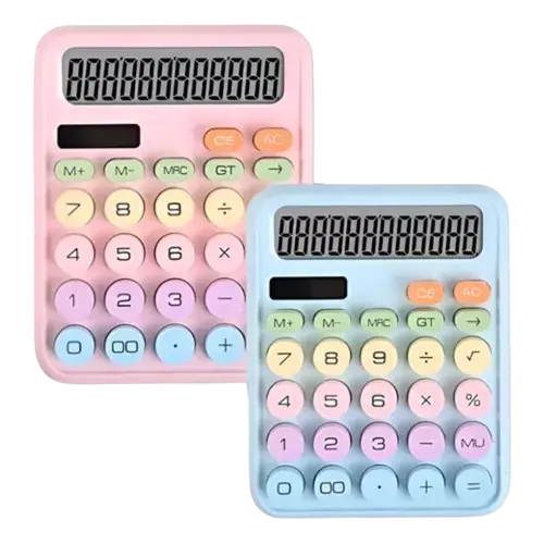 Calculadora Ctatea 12 Digitos CT-818 Colores Pasteles