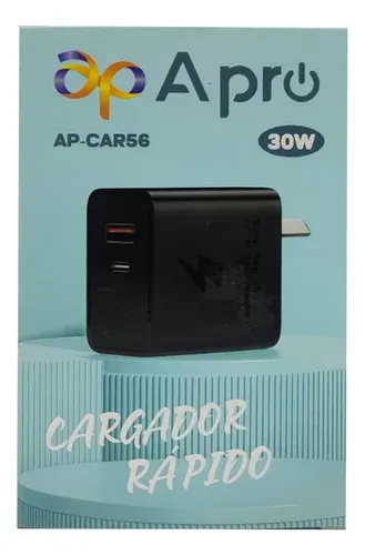 Cargador Apro 30W Usb + Usb C 