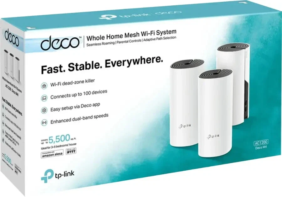 Sistema Mesh Deco TP-Link M4 (Pack 3) Ac1200