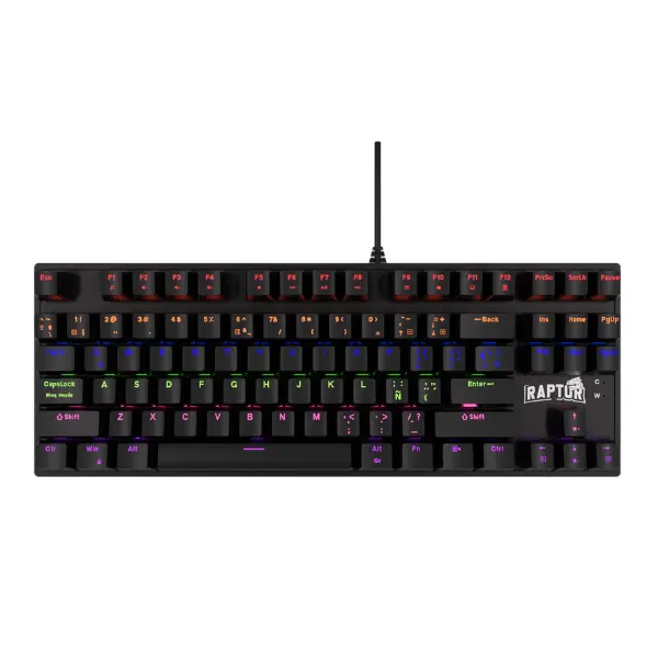 Teclado Mecanico Raptor Fireclaw M87 Retroiluminado