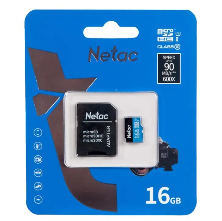 Memoria Netac Micro SD Con Adaptador 16Gb Clase 10