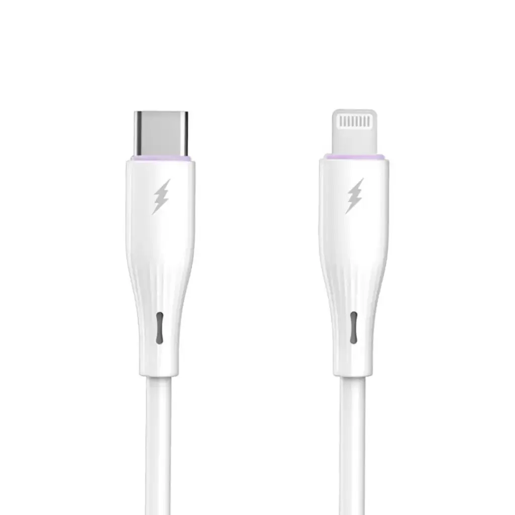 Cable Tipo C a Lightning (Iphone) 27W 1 Metro Siliconado