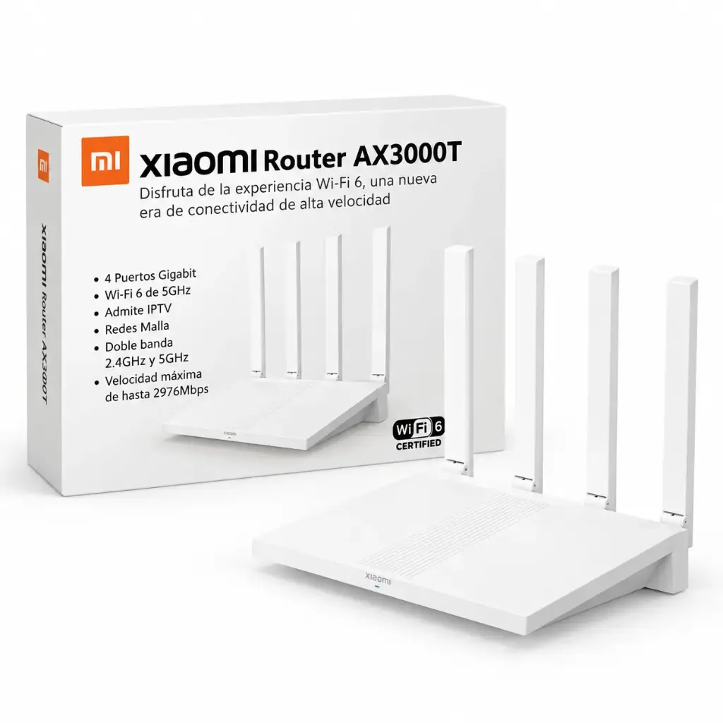 Router Inalambrico Xiaomi Doble Banda AX3000T