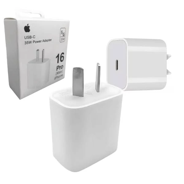 Cargador USB-C 35W MHJ93X/A Cabezal 16 PRO (Replica)