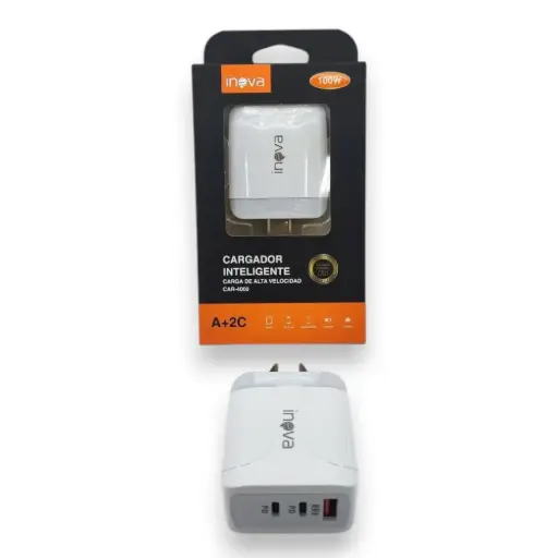 [6085] Cargador Rapido Inteligente 100W Inova CAR-4000 A+2C