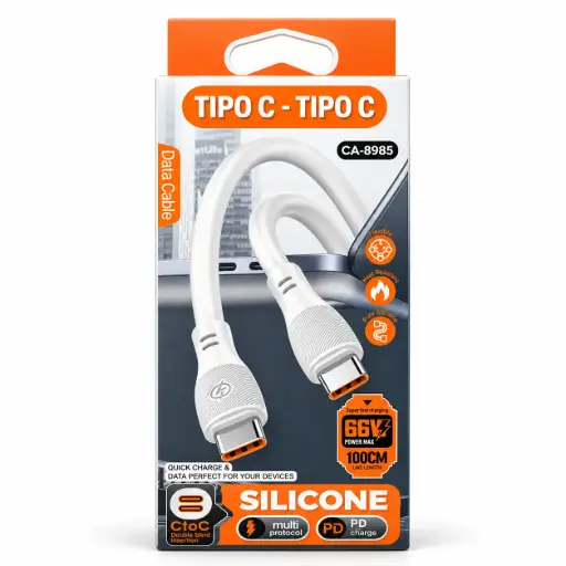 [6270] Cable Tipo C  a Tipo C 66W CA-8985