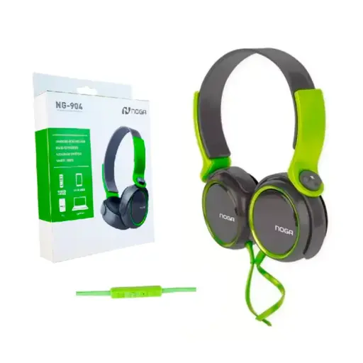 [386] Auricular Noganet Ng-904 Negro/Verde