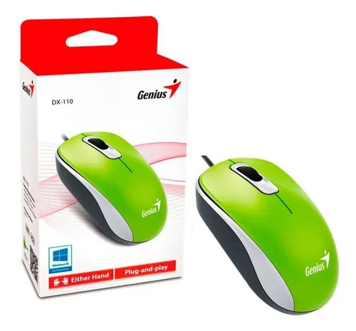[2055] Mouse Genius Dx-110 Verde Usb