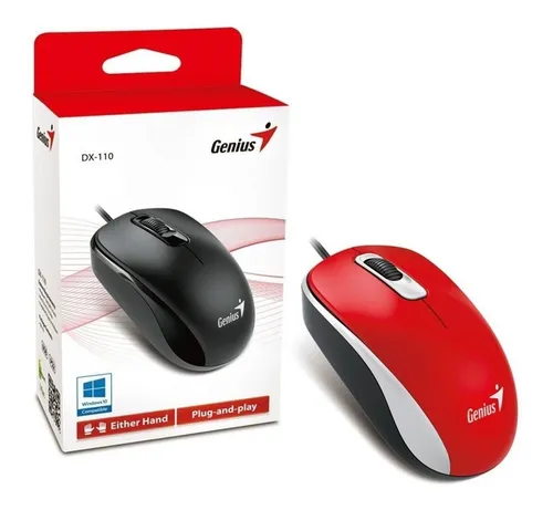 [2056] Mouse Genius Dx-110 Rojo Usb