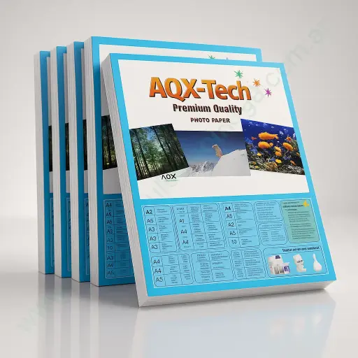 [2237] Papel Especial AQX 130Gr. Glossy Foto Autoadhesivo x 100 Hojas (F91)