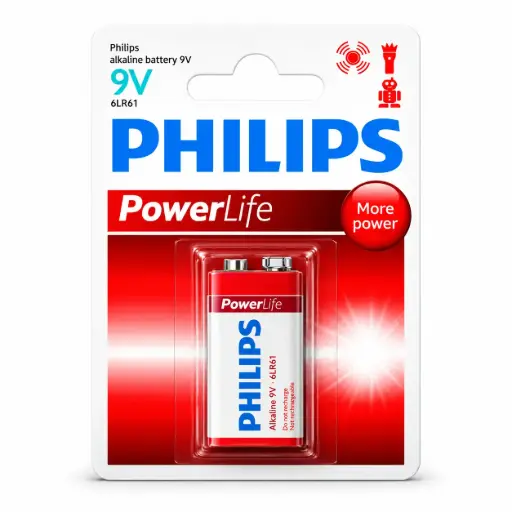 [2437] Bateria Philips 9V Alcalina (Unidad)