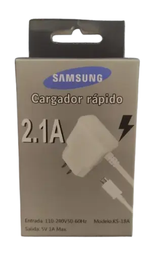 [2494] Cargador V8 2.1 Amper Samsung C/Cable