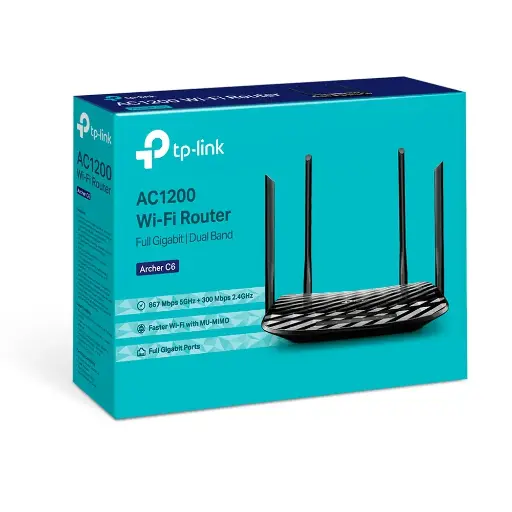[3180] Router Inalambrico TP-Link Doble Banda Gigabit Archer C6 AC1200