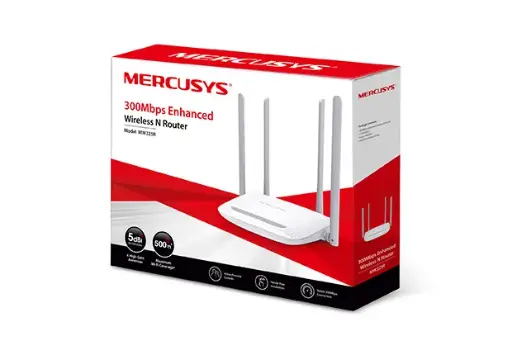 [3335] Router Inalambrico Mercusys 300Mbps MW325R 4 Antenas