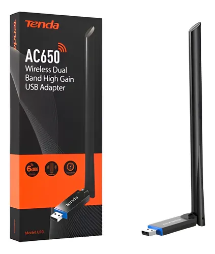 [4477] Placa De Red Inalambrica Tenda U10 AC650 Doble Banda