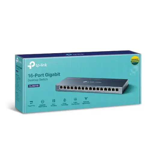 [4551] Switch Ethernet TP-Link 16 Puertos TL-SG116 Gigabit