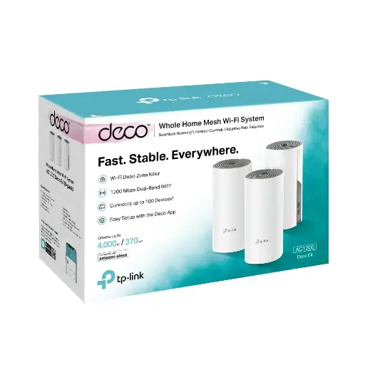 [5564] Sistema Mesh Deco TP-Llink E4 (Pack 3) Ac1200