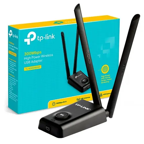 [2665] Placa De Red Inalambrica TP-Link Usb 300Mbps TL-WN8200ND Rompemuros