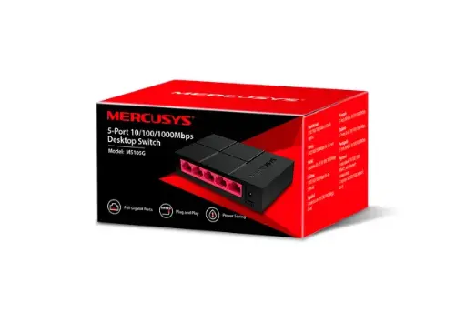 [5615] Switch Ethernet Mercusys 5 Puertos MS105G Gigabit