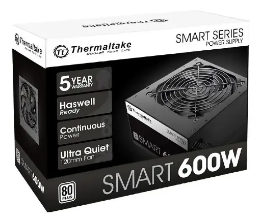 [3615] Fuente Thermaltake 600W Smart 80P White