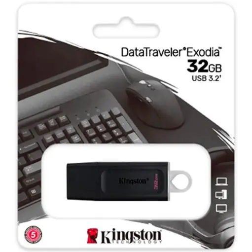 [3975] Pendrive Kingston 32Gb Dtx Exodia 3.2 Negro