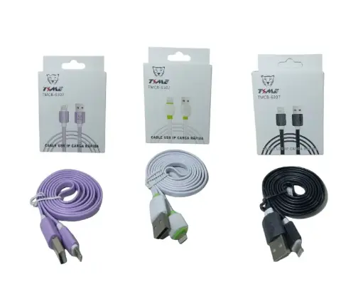 [4027] Cable Iphone Lightning 1.0 Metro Plano Time Tmcb6307