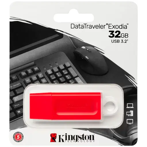 [4082] Pendrive Kingston 32Gb Dtx Exodia 3.2 Rojo
