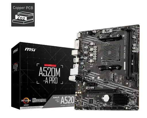 [4092] Motherboard MSI A520M-A PRO S/Am4