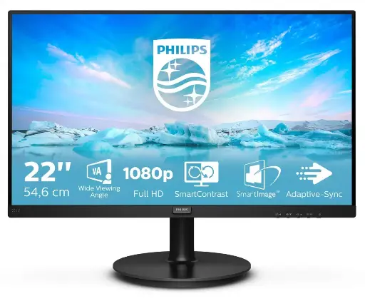 [4501] Monitor Philips Led 22" 221V8/77 VGA + HDMI
