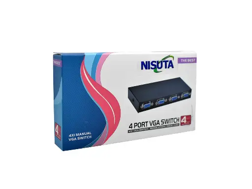 [4524] Switch VGA Nisuta Sin Control 4 Puertos