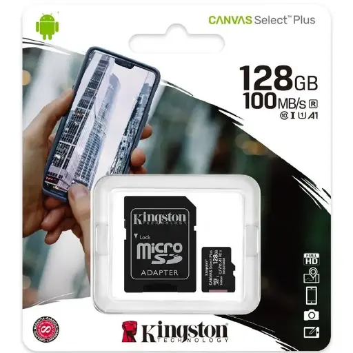 [4538] Memoria Kingston Micro SD Con Adaptador 128GB Clase 10