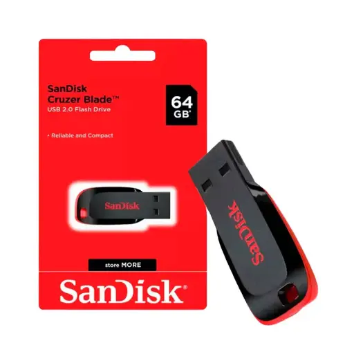 [4615] Pendrive Sandisk 64Gb Cruzer Blade Sdcz50