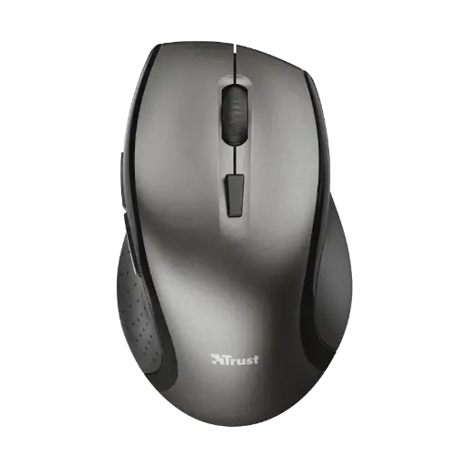 [4829] Mouse Trust Kuza Negro/Gris Inalambrico