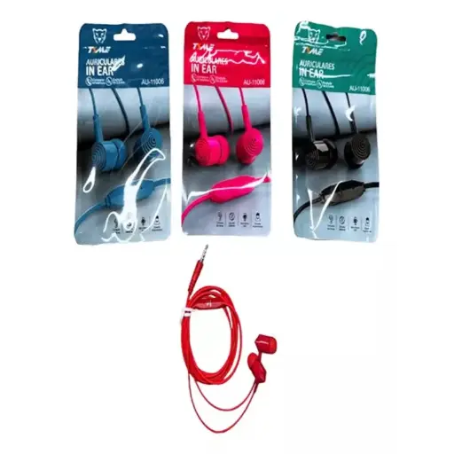 [4876] Auricular In-Ear Time AU-11017 / AU-11019 / AU-11023 Manos Libres