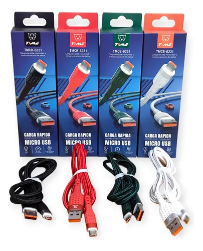 [4907] Cable V8 Time Tmcb-6231 Led Reforzado
