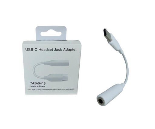 [5126] Cable Adaptador Tipo C A Plug 3.5 Cab-45007 / Cab-45002